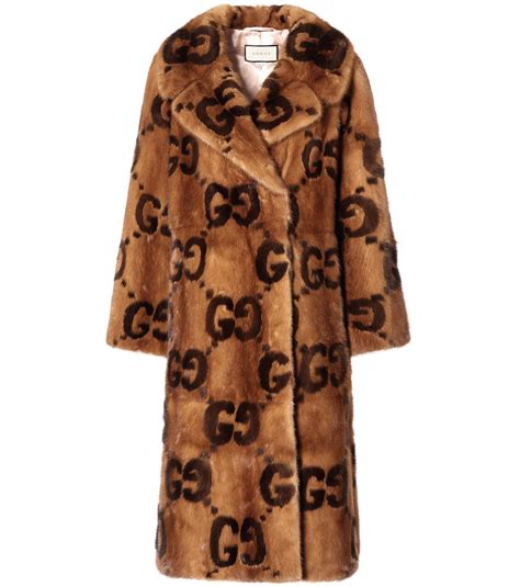 gucci mink coat women's|Gucci shearling coat men's.